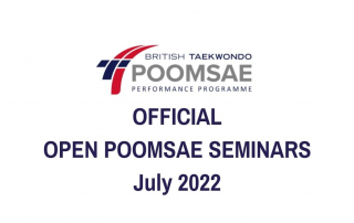 POOMSAE OPEN SEMINARS JULY 2022 BT website slider image