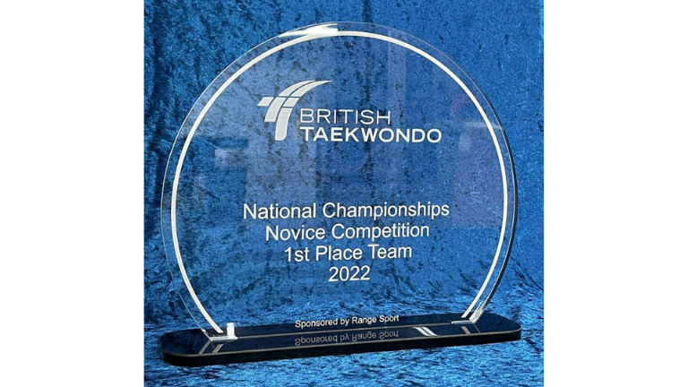 Trophies at the British Sport Taekwondo Championships