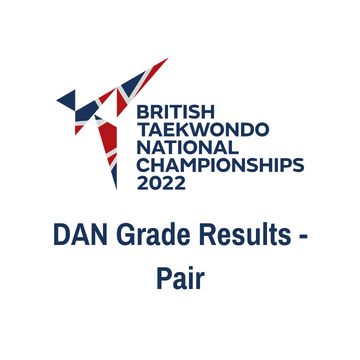 DAN Grade Results Pair