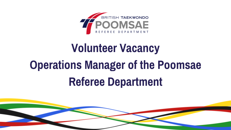 Vacancy for an Operations Manager of the Poomsae Referee Department 1