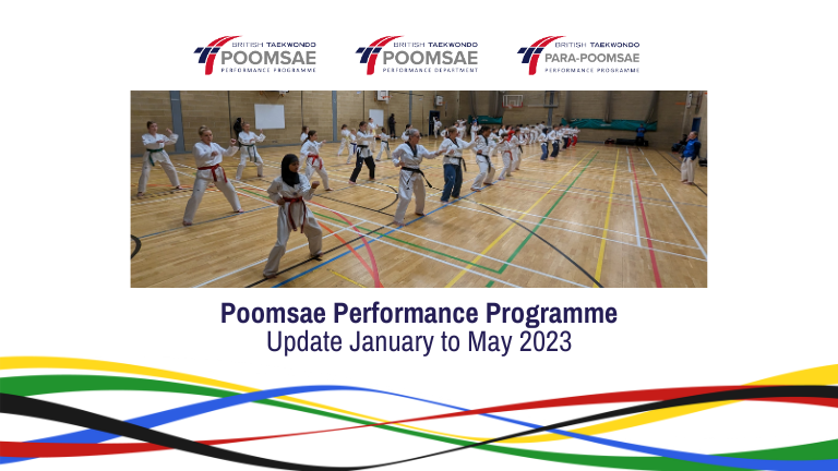 Poomsae Performance Programme Update January to May 2023 1