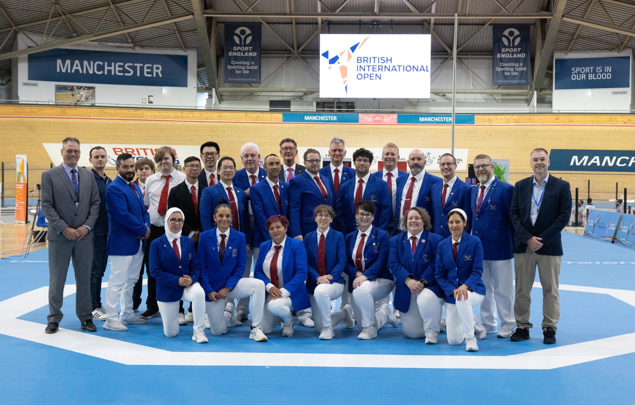 Officials at the British Taekwondo International Open 2023. Photo by J Fowles Photography