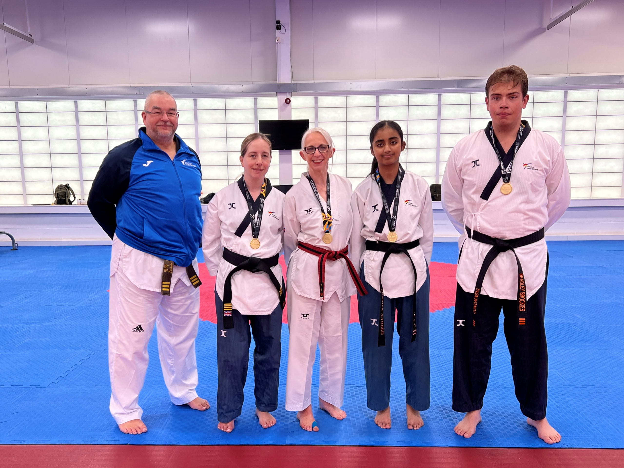 GB Para Poomsae Team with Russell and medals scaled