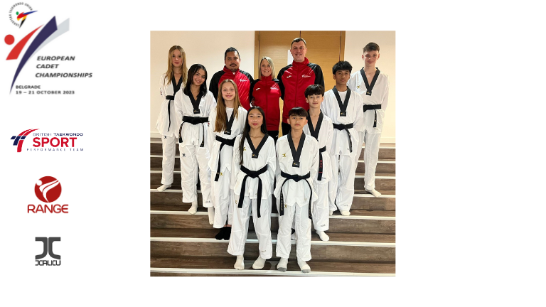 Great Britain Team at the European Cadet Championships 2023 in Belgrade, Serbia