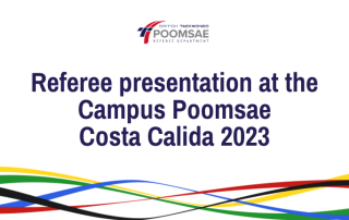 Referee presentation at the Campus Poomsae Costa Calida 2023
