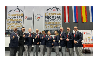 International Referees at the Innsbruck 2023 European Poomsae Taekwondo Championships in Austria