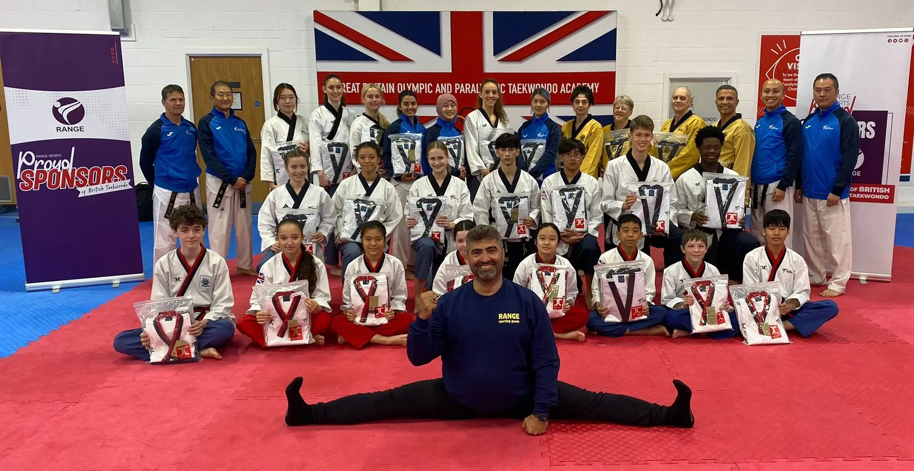 The Great Britain Poomsae Team has received its new uniforms from Range Sports UK Ltd