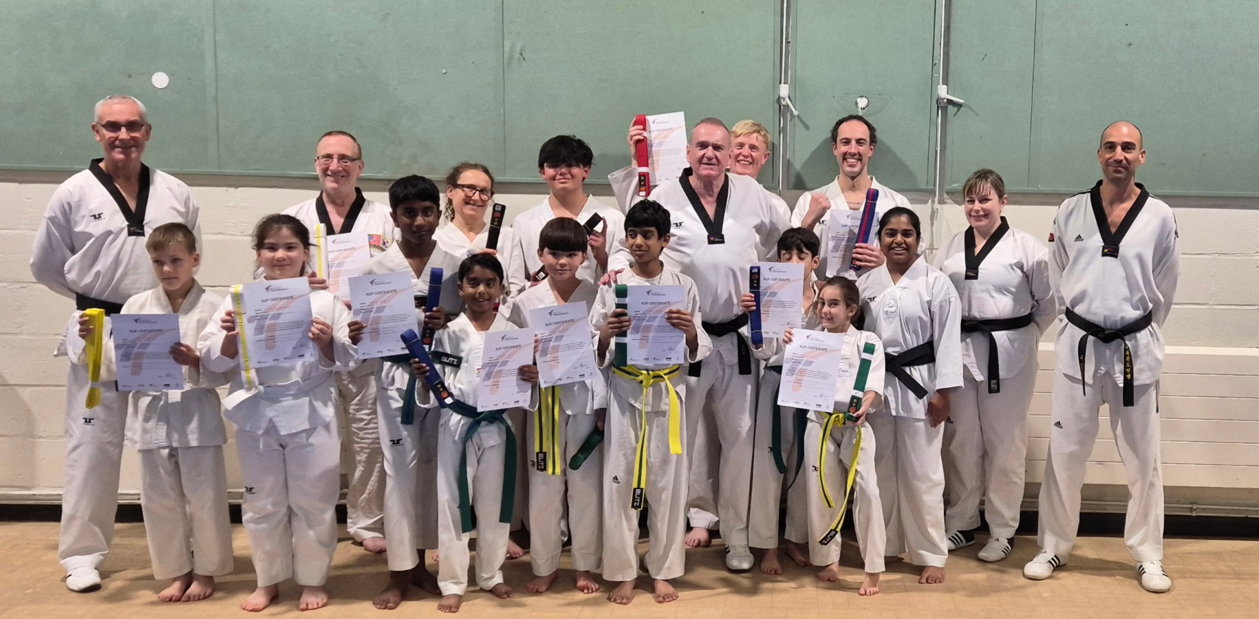 13. After a small grading at my local club Kevin Jervis