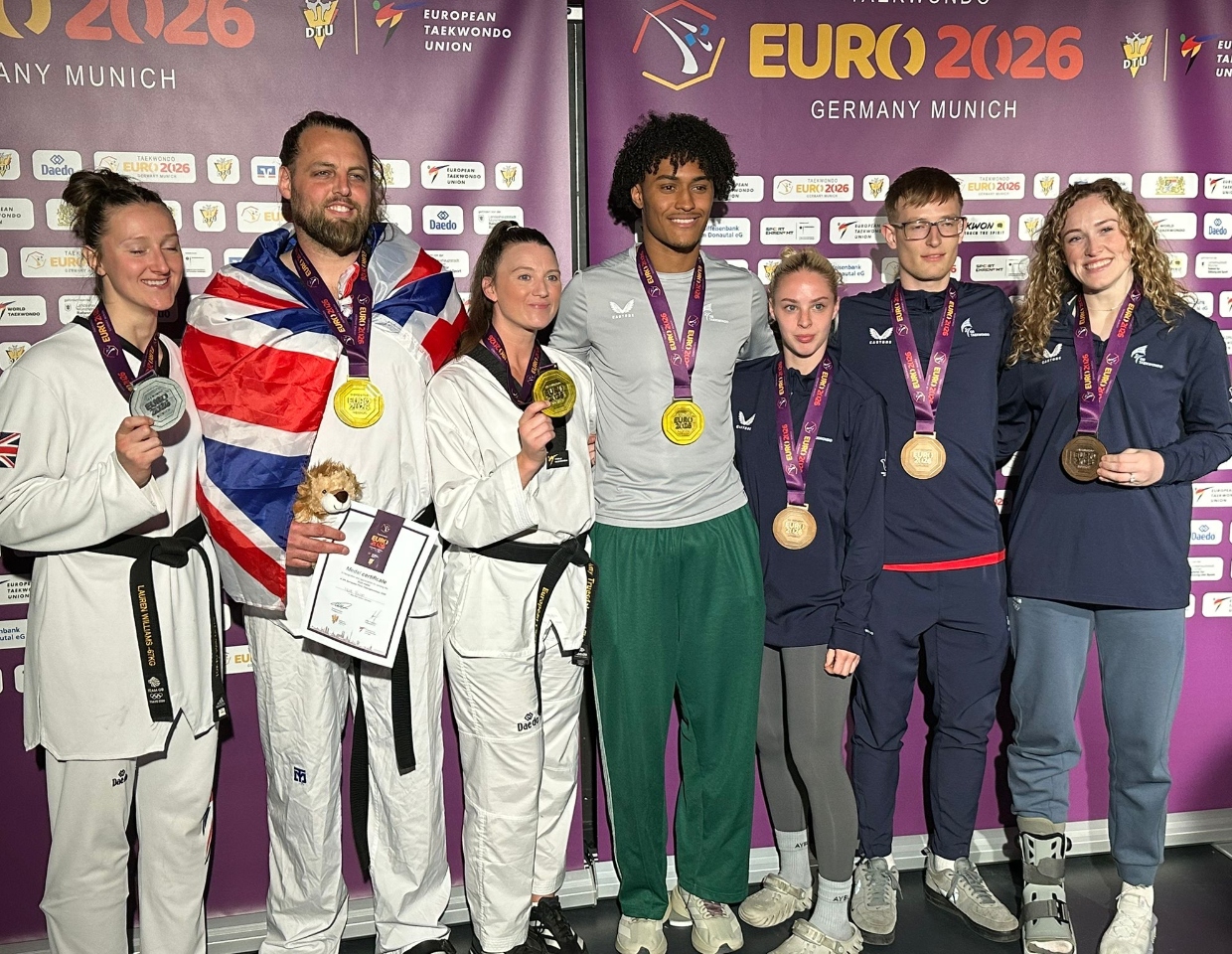 European Taekwondo Championships Caden Cunningham Matt Bush Amy Truesdale Jodie McKew 1240