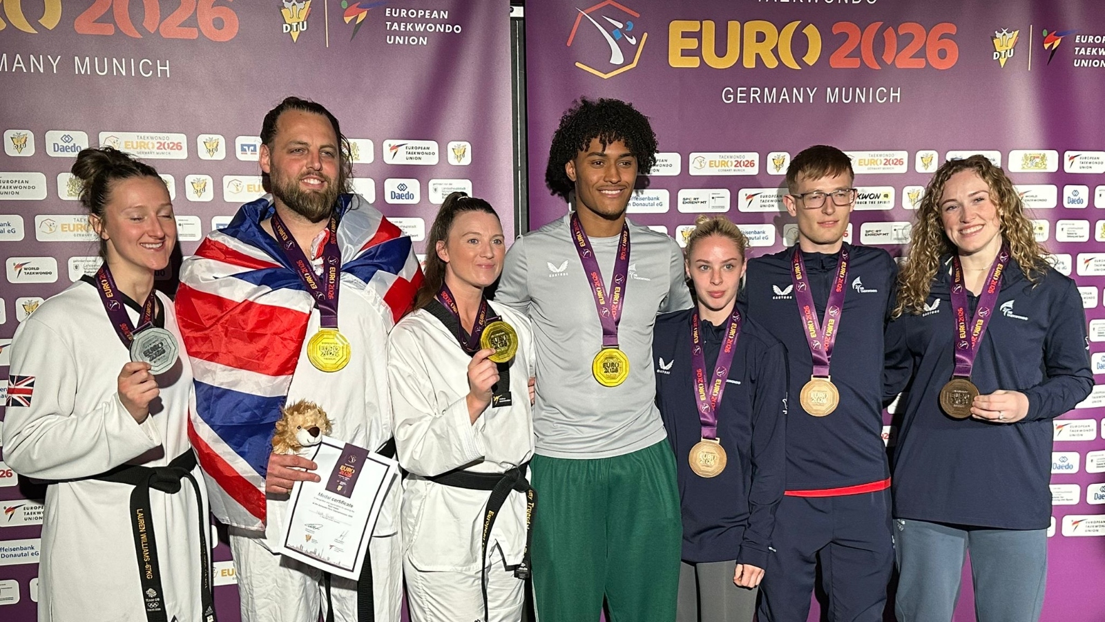 European Taekwondo Championships Caden Cunningham Matt Bush Amy Truesdale Jodie McKew Matt Howell