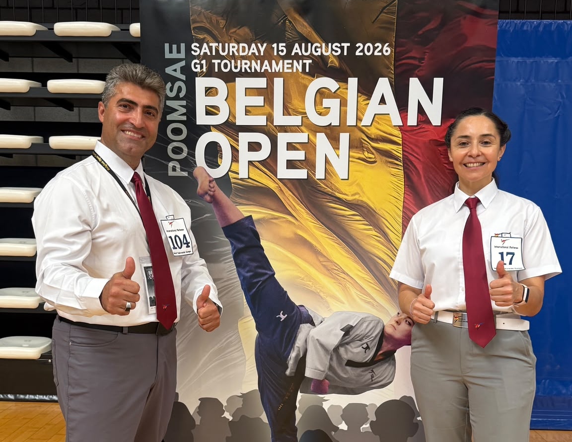 Kambiz R Ali MBE Carolina Barros Clark Belgian Open Taekwondo 1240
