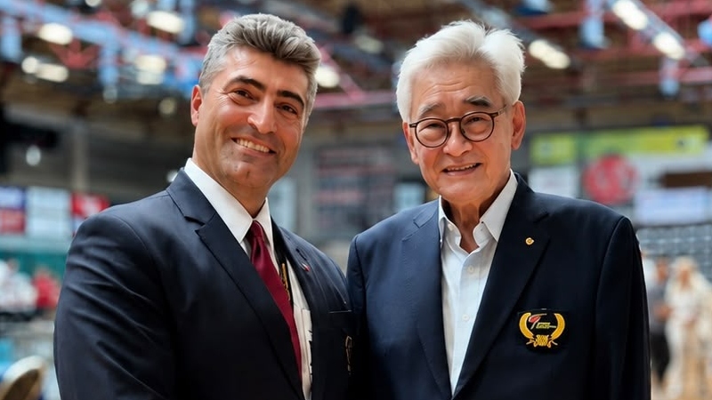 President Choue Kambiz R Ali MBE World Taekwondo