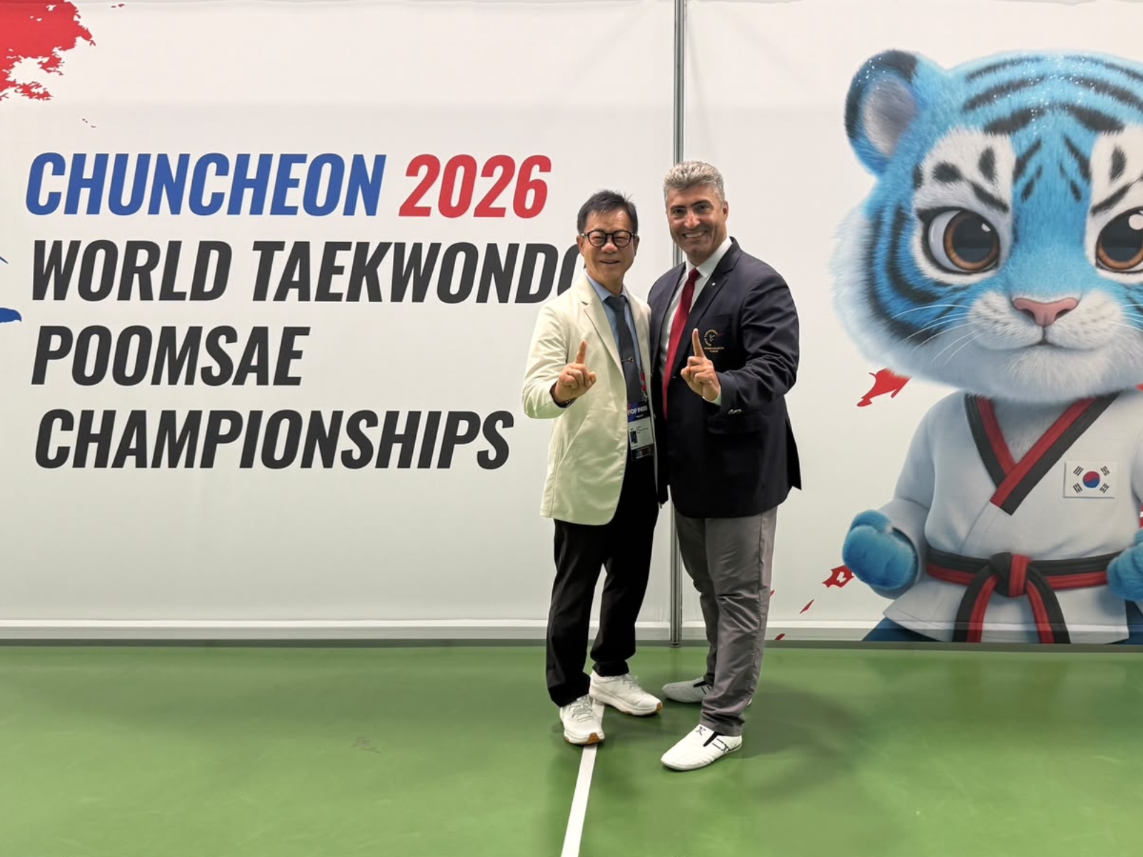 Kambiz R. Ali MBE and Carolina Barros Clark World Taekwondo Poomsae Championships 2026 – 1240 (1) Kambiz R. Ali MBE and Carolina Barros Clark World Taekwondo Poomsae Championships 2026 1240 1
