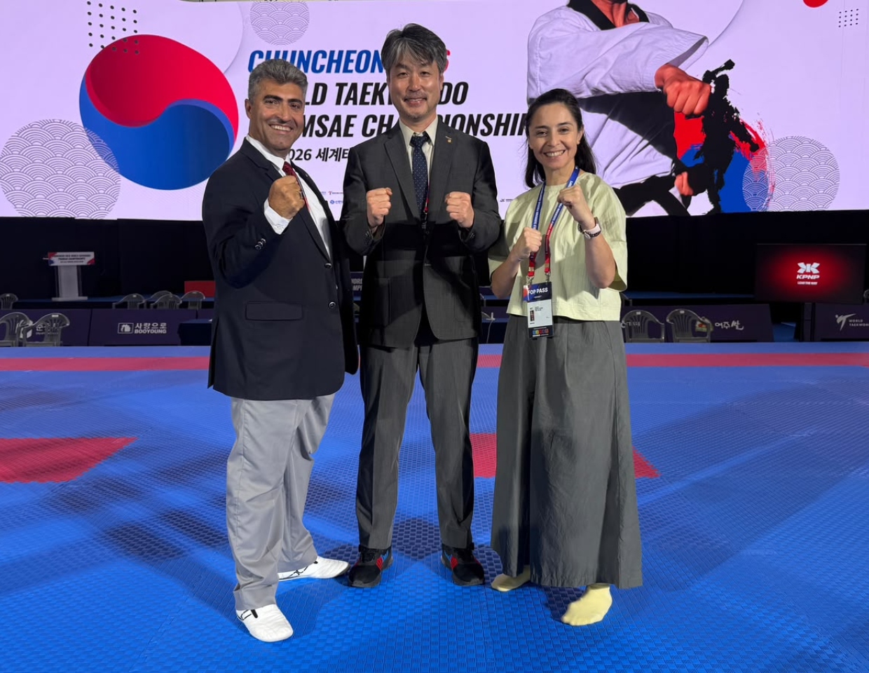 Kambiz R. Ali MBE and Carolina Barros Clark World Taekwondo Poomsae Championships 2026 1240